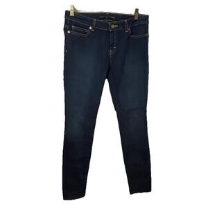 Michael Kors Denim Jeans Dark Blue Wash Skinny Jeans Low Rise Women Sz 4 - 30